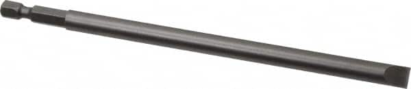 Apex - 0.312" Slotted Screwdriver Bit - 1/4" Hex Drive, 6" OAL - Benchmark Tooling