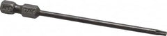 Apex - T9 Torx Bit - 1/4" Hex Drive, 3-1/2" OAL - Benchmark Tooling