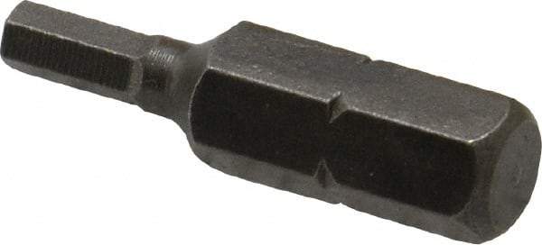 Apex - 3mm Hex Screwdriver Bit - 1/4" Drive, 1" OAL - Benchmark Tooling