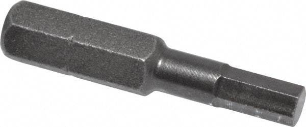 Apex - 4mm Hex Screwdriver Bit - 1/4" Drive, 1-5/16" OAL - Benchmark Tooling