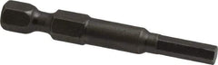 Apex - 4mm Hex Bit - 1/4" Hex Drive, 1-15/16" OAL - Benchmark Tooling