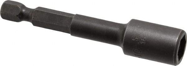 Apex - 5/16" Magnetic Nutsetter - 1/4" Hex Drive, 2-9/16" OAL, 1/2" Socket Nose Diam - Benchmark Tooling