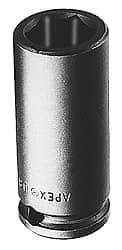 Apex - 1/2" Drive 1-3/8" Standard Impact Socket - 6 Points, 1-7/8" OAL - Benchmark Tooling