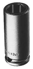 Apex - 1/2" Drive 1-1/4" Standard Impact Socket - 6 Points, 1-3/4" OAL - Benchmark Tooling