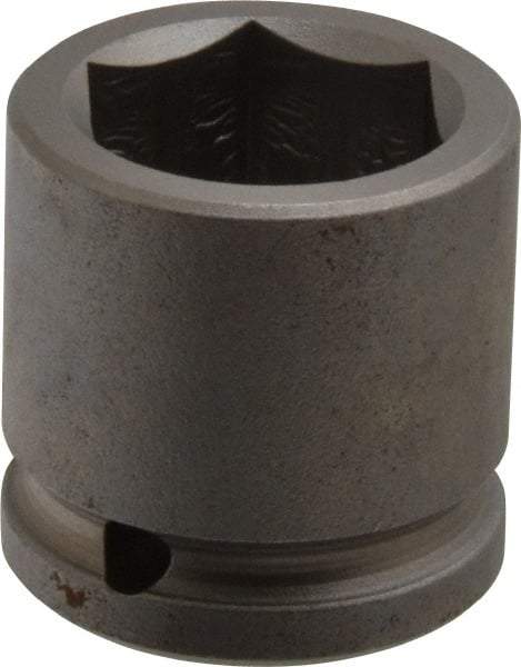 Apex - 1/2" Drive 1" Standard Impact Socket - 6 Points, 1-1/2" OAL - Benchmark Tooling