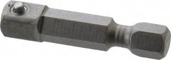 Apex - 1/4" Square Size Hex to Square Extension - 1/4" Hex Drive, 1-3/8" OAL - Benchmark Tooling