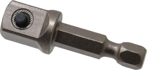 Apex - 3/8" Square Size Hex to Square Extension - 1/4" Hex Drive, 1-5/8" OAL - Benchmark Tooling