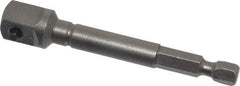 Apex - 3/8" Square Size Hex to Square Extension - 1/4" Hex Drive, 3" OAL - Benchmark Tooling