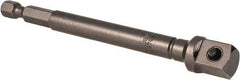 Apex - 3/8" Square Size Hex to Square Extension - 1/4" Hex Drive, 4" OAL - Benchmark Tooling