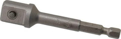 Apex - 1/2" Square Size Hex to Square Extension - 1/4" Hex Drive, 3" OAL - Benchmark Tooling