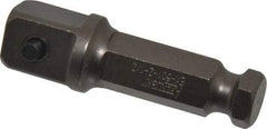 Apex - 1/2" Square Size Hex to Square Extension - 7/16" Hex Drive, 2" OAL - Benchmark Tooling