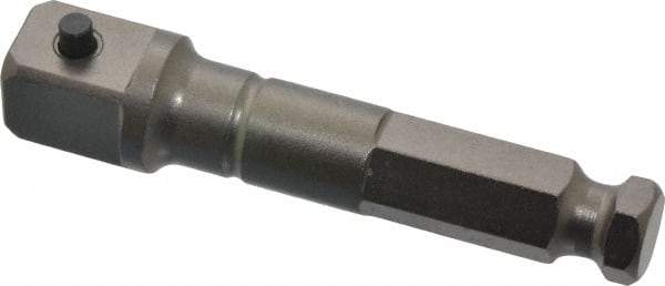 Apex - 1/2" Square Size Hex to Square Extension - 7/16" Hex Drive, 3" OAL - Benchmark Tooling