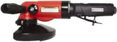 Universal Tool - 5" Wheel Diam, 11,000 RPM, Pneumatic Angle & Disc Grinder - 5/8-11 Spindle, 26 CFM, Side Exhaust - Benchmark Tooling