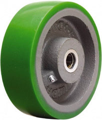 Hamilton - 6 Inch Diameter x 2 Inch Wide, Polyurethane on Cast Iron Caster Wheel - 1,200 Lb. Capacity, 2-1/4 Inch Hub Length, 3/4 Inch Axle Diameter, Straight Roller Bearing - Benchmark Tooling