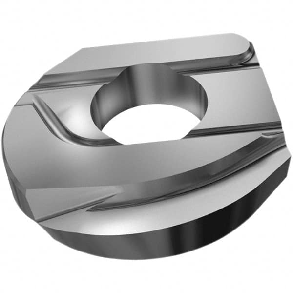 Iscar - HCRD160 QF Grade IC908 Carbide Milling Insert - TiAlN Finish, 3.37mm Thick, 16mm Inscribed Circle, 8mm Corner Radius - Benchmark Tooling