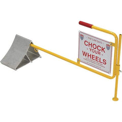 Vestil - 40-1/8" Wide x 20-1/4" High x 11-7/8" Deep, Aluminum Wheel Chock - Benchmark Tooling