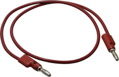 Pomona - Red Electrical Test Equipment Leads - Use with Stacking Banana Plugs - Benchmark Tooling