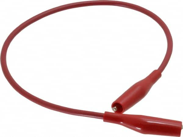 Pomona - Red Electrical Test Equipment Patch Cord - Use with Minigators, Test Clips - Benchmark Tooling