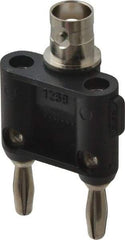 Pomona - Black Electrical Test Equipment Adapter - Use with Female BNC to Double Banana Plugs - Benchmark Tooling