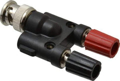 Pomona - Black Electrical Test Equipment Adapter - Use with Male BNC to Double Binding Posts - Benchmark Tooling