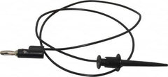 Pomona - Black Electrical Test Equipment Patch Cord - Use with Test Clips - Benchmark Tooling