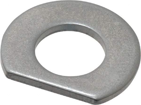 Made in USA - 5/16" Screw Size, 0.343" ID, 1008/1010 Steel Clipped Washer - 0.338 to 0.348" ID, 0.677 to 0.697" OD, 0.055 to 0.065" Thickness, Uncoated - Benchmark Tooling