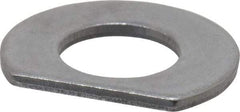 Made in USA - 3/8" Screw Size, 0.444" ID, 1008/1010 Steel Clipped Washer - 0.439 to 0.449" ID, 0.864 to 0.884" OD, 0.055 to 0.065" Thickness, Uncoated - Benchmark Tooling