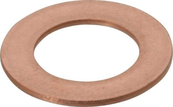 Made in USA - 0.032" Thick, 3/8" Inside x 5/8" OD, Round Shim - 5/16" Screw, Uncoated C-172 Copper - Benchmark Tooling