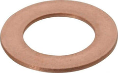 Made in USA - 0.032" Thick, 3/8" Inside x 5/8" OD, Round Shim - 5/16" Screw, Uncoated C-172 Copper - Benchmark Tooling