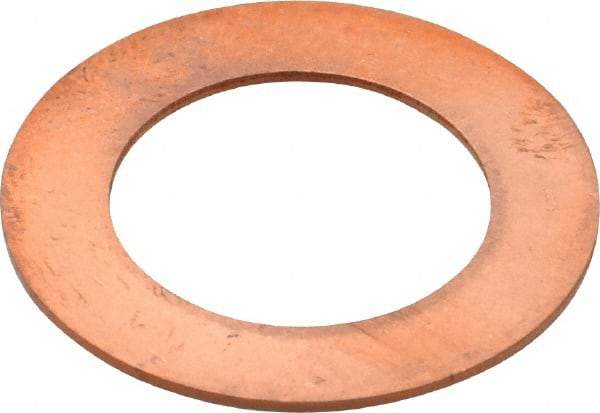 Made in USA - 0.032" Thick, 5/8" Inside x 1" OD, Round Shim - 9/16" Screw, Uncoated C-172 Copper - Benchmark Tooling