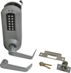 Kaba Access - Extra Heavy Duty Pushbutton Lock Lever Lockset - 2-3/4" Back Set, Key In Lever Cylinder - Benchmark Tooling