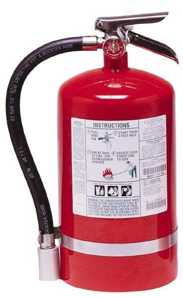 Kidde - 11 Lb, 1-A:10-B:C Rated, Halotron Fire Extinguisher - 7-1/4" Diam x 16.18" High, 125 psi, 15' Discharge in 11 sec, Steel Cylinder - Benchmark Tooling