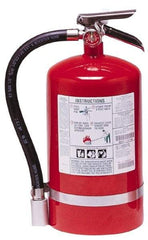 Kidde - 11 Lb, 1-A:10-B:C Rated, Halotron Fire Extinguisher - 7-1/4" Diam x 16.18" High, 125 psi, 15' Discharge in 11 sec, Steel Cylinder - Benchmark Tooling