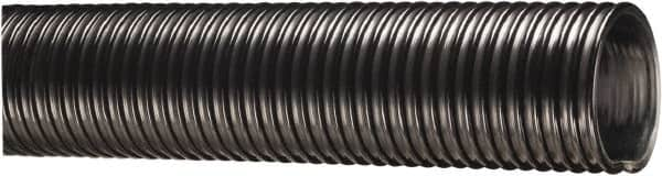 Kuriyama of America - 8" ID x 9.02" OD, 30 Max psi, 28 In. Hg, Dry Material Handling & Transfer Hose - Polyurethane Liner, PVC Cover, -40 to 150°F, 15" Bend Radius, 20' Coil Length, Black - Benchmark Tooling