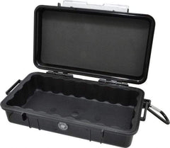 Pelican Products, Inc. - 5-9/16" Wide x 5-9/16" Deep x 2-5/8" High, Clamshell Hard Case - Black, Polycarbonate - Benchmark Tooling