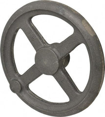 Morton Machine Works - 8", 4 Spoke Straight Handwheel - 1.9" Hub, Cast Iron, Plain Finish - Benchmark Tooling