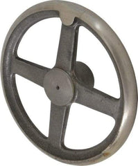 Morton Machine Works - 10", 4 Spoke Straight Handwheel - 2.3" Hub, Cast Iron, Plain Finish - Benchmark Tooling