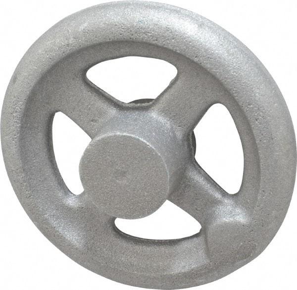 Morton Machine Works - 4", 4 Spoke Straight Handwheel - 1.3" Hub, Aluminum, Plain Finish - Benchmark Tooling