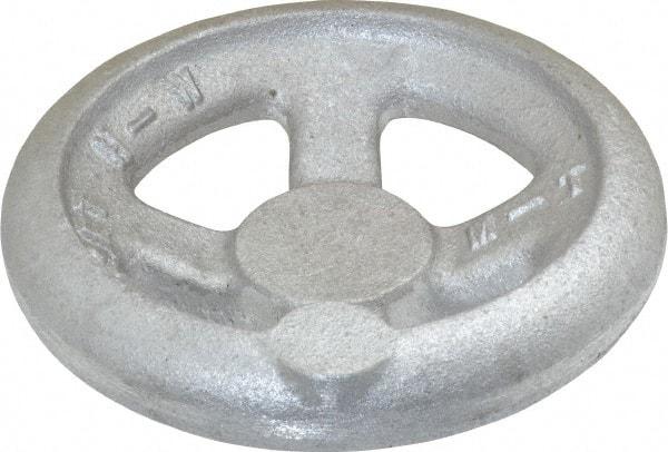 Morton Machine Works - 4", 4 Spoke Offset Handwheel - 1.3" Hub, Aluminum, Plain Finish - Benchmark Tooling