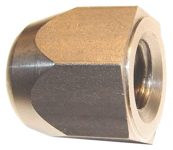 Morton Machine Works - 3/4-10" UNC, 1-1/4" Width Across Flats, Uncoated, Stainless Steel Acorn Nut - 1-3/8" Overall Height, Grade 303, TCMAI - Benchmark Tooling