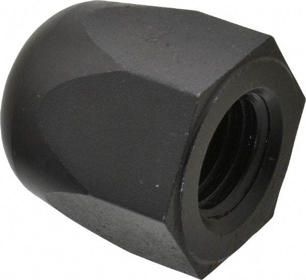 Morton Machine Works - 3/4-10" UNC, 1-1/4" Width Across Flats, Black Oxide Finish, Steel Acorn Nut - 1-3/8" Overall Height, TCMAI - Benchmark Tooling