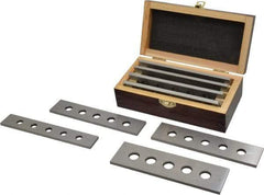 Value Collection - 8 Piece, 6 Inch Long Tool Steel Parallel Set - 1 to 1-3/4 Inch High, 3/16 to 3/16 Inch Thick, 55-62 RC Hardness, Sold as 4 Pair - Benchmark Tooling