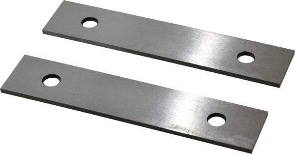 Value Collection - 6" Long x 1-1/4" High x 1/8" Thick, Tool Steel Parallel - 0.0002" Parallelism, Sold as Matched Pair - Benchmark Tooling