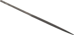 Grobet - 5-1/2" Needle Precision Swiss Pattern Marking File - Round Handle - Benchmark Tooling