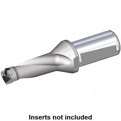 Kennametal - 114mm Max Drill Depth, 2.5xD, 57mm Diam, Indexable Insert Drill - 2 Inserts, 50mm Shank Diam, Whistle Notch Shank - Benchmark Tooling