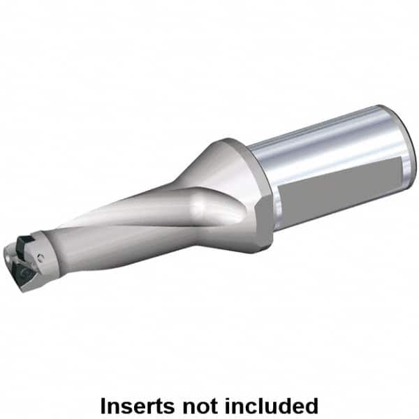 Kennametal - 128mm Max Drill Depth, 2.5xD, 64mm Diam, Indexable Insert Drill - 2 Inserts, 50mm Shank Diam, Whistle Notch Shank - Benchmark Tooling