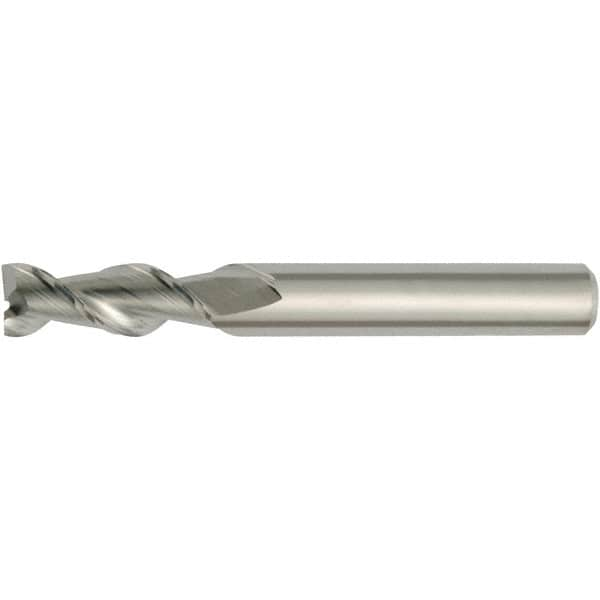 Kennametal - 0.551", 2 Flute, Single End, Solid Carbide, Corner Chamfer End Mill - 83mm OAL, 45° Helix, Right Hand Flute, 32mm LOC, Right Hand Cut - Benchmark Tooling