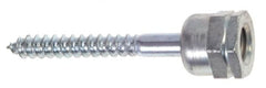 ITW Buildex - 3/8" Zinc-Plated Steel Vertical (End Drilled) Mount Threaded Rod Anchor - 5/8" Diam x 1-1/2" Long, 970 Lb Ultimate Pullout, For Use with Steel - Benchmark Tooling