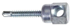 ITW Buildex - 3/8" Zinc-Plated Steel Horizontal (Cross Drilled) Mount Threaded Rod Anchor - 5/8" Diam x 1" Long, 1,477 Lb Ultimate Pullout, For Use with Steel - Benchmark Tooling