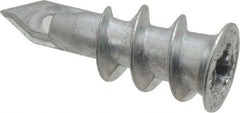 Buildex - #6 to 8 Screw, 7/16" Diam, 1-1/4" Long, 3/8 to 3/4" Thick, Self Drilling Drywall & Hollow Wall Anchor - Zinc Plated, Zinc, Grade 3, Use in Drywall - Benchmark Tooling